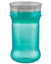 Κύπελλο που δεν χυθεί με μαλακό χείλος σιλικόνης  Vital Baby - 360°, 280 ml,πράσινο -1