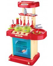 Σετ παιχνιδιών Buba My Kitchen - Παιδική κουζίνα, κόκκινη -1