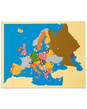 Εκπαιδευτικό παζλ Montessori Smart Baby -Χάρτης της Ευρώπης, 40 μέρη
