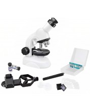 Εκπαιδευτικό σετ Guga STEAM - Παιδικό μικροσκόπιο, άσπρο -1