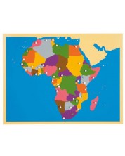 Εκπαιδευτικό παζλ Montessori Smart Baby - Χάρτης της Αφρικής -1