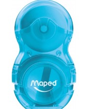Ξύστρα με γόμα  Maped  Loopy - Translucent, μπλε -1