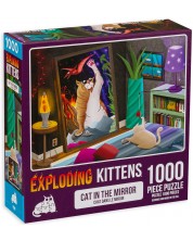 Παζλ Exploding Kittens 1000 κομμάτια - Καθρέφτης γάτας -1