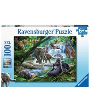 Παζλ Ravensburger 100 κομμάτια XXL - Ζώα στη ζούγκλα