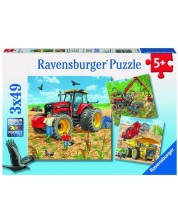 Παζλ Ravensburger 3 x 49 κομμάτια - Μεγάλα μηχανήματα