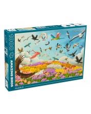 Παζλ Roovi 1000 κομμάτια - Καταπληκτικά πουλιά -1