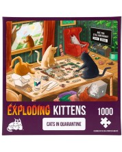 Παζλ Exploding Kittens 1000 κομμάτια-Γατάκια σε καραντίνα