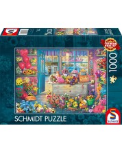 Παζλ Schmidt 1000 κομμάτια - Colourful flower shop
