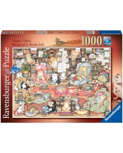 Παζλ Ravensburger 1000 κομμάτια - Crazy Cats: Λέσχη Βιβλίου Bingley