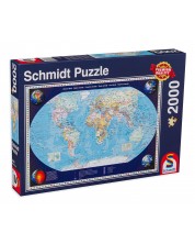 Παζλ Schmidt 2000 κομμάτια - Παγκόσμιος χάρτης