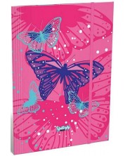 Φάκελος με λάστιχο  Lizzy Card - Pink Butterfly -1
