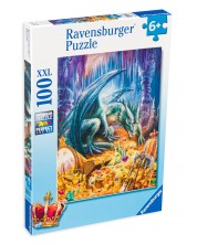 Παζλ Ravensburger 100 κομμάτια XXL - Ο θησαυρός του δράκου