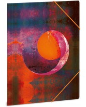 Φάκελος με λάστιχο Ars Una - A4, Orange Moon