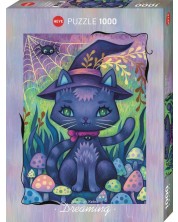 Παζλ Heye  1000 κομμάτια  - Το όνειρο της γάτας μάγισσας