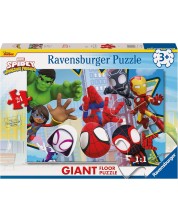 Παζλ δαπέδου Ravensburger  24 κομμάτια - Ο Spidey και οι καταπληκτικοί φίλοι του