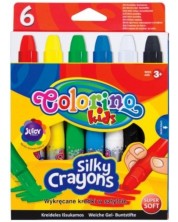 Κηρομπογιές  Colorino Kids - Silky crayons,6 χρώματα