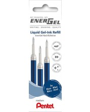 Ανταλλακτικό στυλό  Pentel - BL107, 0.7 mm, 3 τεμάχια,Μπλε -1