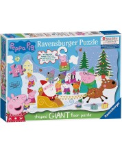 Παζλ δαπέδου Ravensburger  32 κομμάτια - Τα Χριστούγεννα του Πέπα Γουρουνιού -1