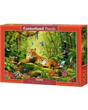 Παζλ Castorland 500 κομμάτια - Η Αυτού Μεγαλειότητα – Η Τίγρη -1