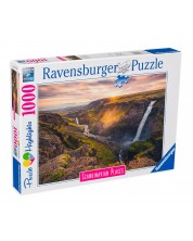 Παζλ Ravensburger από 1000 κομμάτια - Καταρράκτης Haifos, Ισλανδία