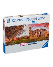 Πανοραμικό παζλ  Ravensburger 1000 κομμάτια - Ηλιοβασίλεμα στο Κολοσσαίο