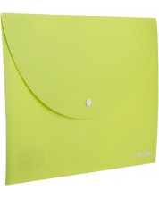 Φάκελος με κουμπί Deli Rio - E38131, A4, πράσινος -1