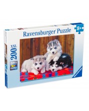 Παζλ Ravensburger  200 XXL κομμάτια  - Μικρά σκυλάκια husky