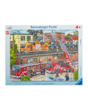 Παζλ Ravensburger 48 κομμάτια - Πυροσβέστες στις ράγες του τρένου -1