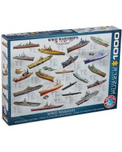 Παζλ Eurographics 1000 κομμάτια – Πολεμικά πλοία από τον Β’ Παγκόσμιο Πόλεμο -1