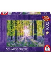 Παζλ Schmidt 1000 κομμάτια - Σιωπηλό δάσος από μπλε καμπάνες -1