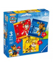 Παζλ Ravensburger 3 σε 1 -  Ο Ραμπλ, ο Μάρσαλ και ο Τσέις, Paw Patrol