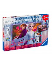 Παζλ Ravensburger 2 x 24 κομμάτια - Περιπέτειες σε Ψυχρά κι ανάποδα ΙΙ