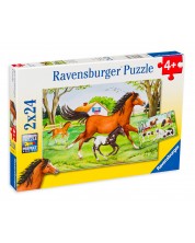 Παζλ Ravensburger 2 x 24 κομμάτια - Άλογα