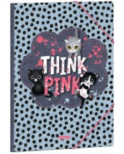 Φάκελος με λάστιχο  Ars Una Think-Pink - A4 -1