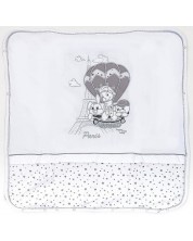 Βαμβακερή κουβέρτα με γέμιση Bambino Casa - Paris, Bianco 80 х 85 cm -1