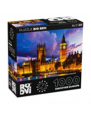 Παζλ  Roovi από 1000 κομμάτια – Big Ben, Λονδίνο, Ηνωμένο Βασίλειο