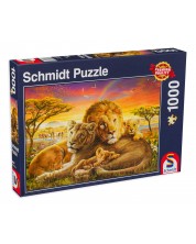 Παζλ Schmidt από 1000 κομμάτια - Λιοντάρια
