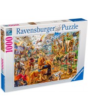 Παζλ Ravensburger από 1000 κομμάτια - Χάος στην πινακοθήκη