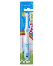 Πρώτη οδοντόβουρτσα Brush Baby - First brush, 0-18 μ., μπλε -1