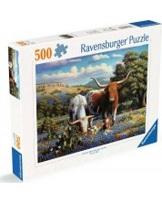 Παζλ Ravensburger 500 κομμάτια - Όμορφη οικογένεια μακροκέρατων