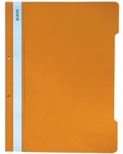 Φάκελος Leitz - με γραφομηχανή και διάτρηση, πορτοκαλί