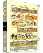Παζλ New York Puzzle 500 κομμάτια - Οικογενειακό δέντρο ζώων -1