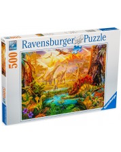 Παζλ Ravensburger από 500 κομμάτια - Ο κόσμος των δεινοσαύρων