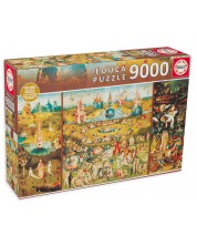 Παζλ Educa 9000 κομμάτια - Ο κήπος των επίγειων απολαύσεων, Hieronymus Bosch
