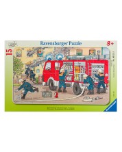 Παζλ Ravensburger 15 κομμάτια - Πυροσβεστικό όχημα  -1