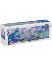Πανοραμικό παζλ Eurographics 1000 κομμάτια - Νούφαρα (λεπτομέρεια), Claude Monet -1