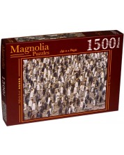 Παζλ Magnolia 1500 κομμάτια - Κολονία βασιλιάδων πιγκουίνων