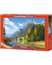 Παζλ Castorland 2000 τεμαχίων -Ένα ορεινό καταφύγιο στις Άλπεις