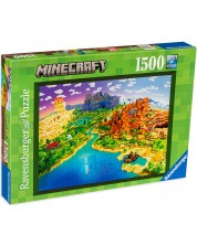 Παζλ Ravensburger από 1500 μέρη -Ο κόσμος του minecraft