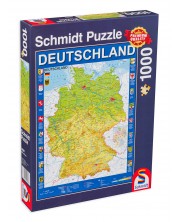 Παζλ Schmidt 1000 κομμμάτια - Χάρτης της Γερμανίας -1